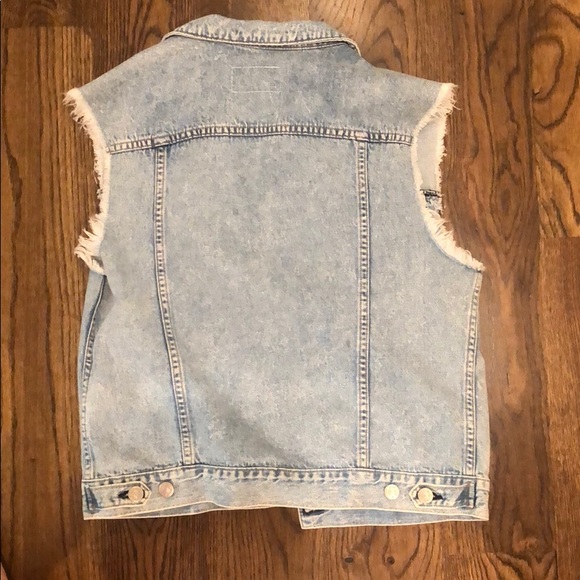 Tag and bone strapless jean jacket - Picture 2 of 3